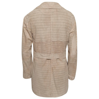 Marita Kadın Süet Perfore Trençkot