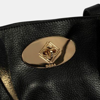 Mary Siyah Kadın Deri Alışveriş Çantası