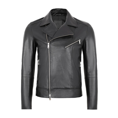 Matthew Siyah Erkek Deri Ceket