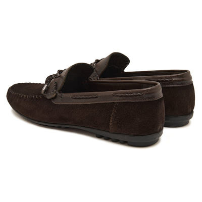 Mauro Kahve Erkek Süet Loafer