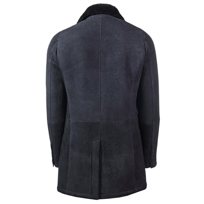 Mavi Diocleziano Erkek Kürk Kaban