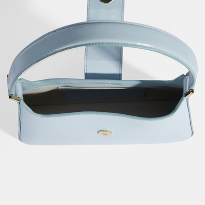 Mavi Kadın Deri Omuz Çantası