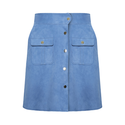 Mavi Nicci Kadın Süet Etek