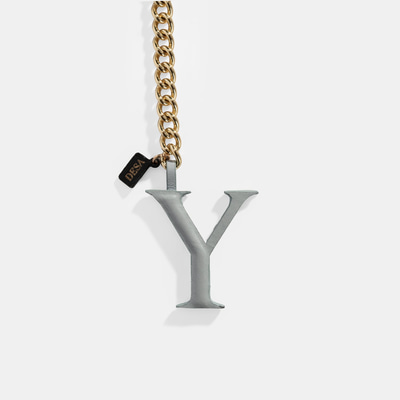 Mavi Y Harfi Deri Anahtarlık