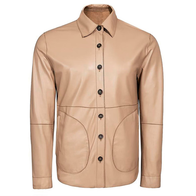 Maynor Erkek Çift Taraflı Deri Gömlek Ceket