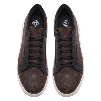 Mellas Siyah Kadın Monogram Spor Ayakkabı