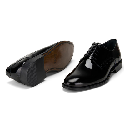 Merlin Siyah Erkek Klasik Rugan Deri Ayakkabı