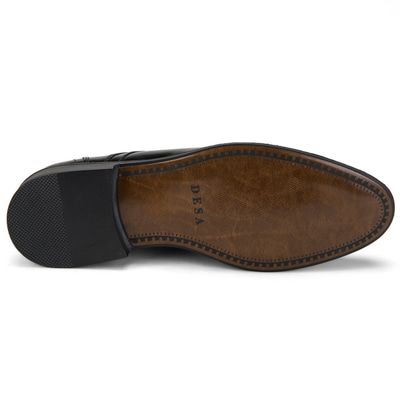 Merlin Siyah Erkek Klasik Rugan Deri Ayakkabı