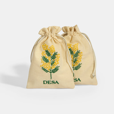 Mimoza Nakışlı Lavanta Kesesi