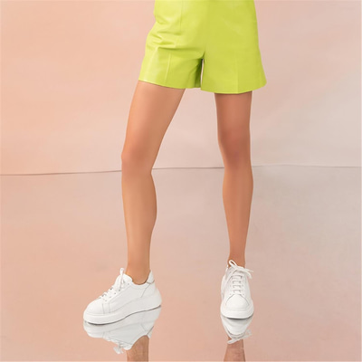 Miracle Beyaz Kadın Deri Spor Ayakkabı