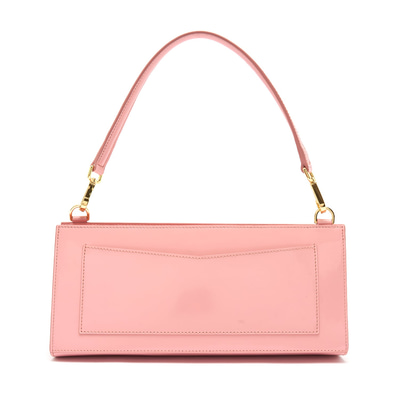 Miuna Pudra Kadın Rugan Deri El Çantası