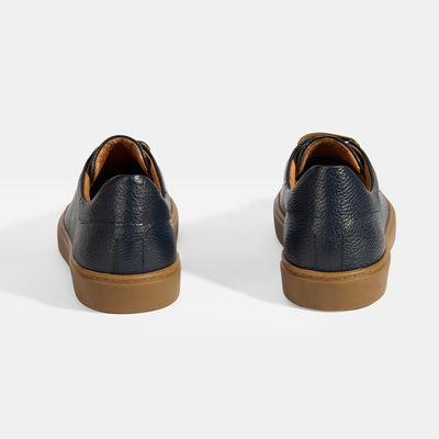 Monikar Lacivert Erkek Deri Bağcıklı Günlük Ayakkabı