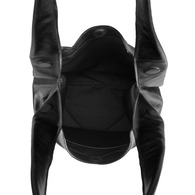 Monogram Baskılı Kadın Deri Omuz Çantası