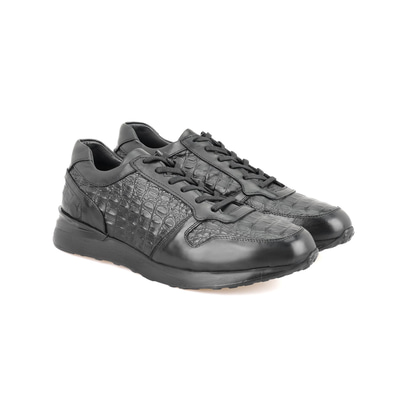 Monstex Siyah Erkek Deri Günlük Ayakkabı