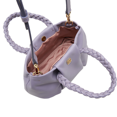 Mor Anemone Kadın Deri Omuz Askılı Çanta