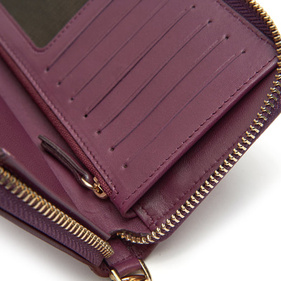 Mor Kadın Deri Cüzdan