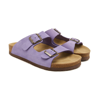 Mor Majori Kadın Deri Terlik