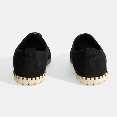 Moriya Siyah Erkek Deri Bağcıklı Günlük Ayakkabı