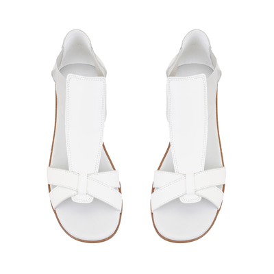 Nadine Beyaz Kadın DesaComfort Deri Sandalet