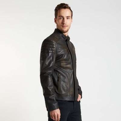 Nancy Vintage Erkek Deri Mont