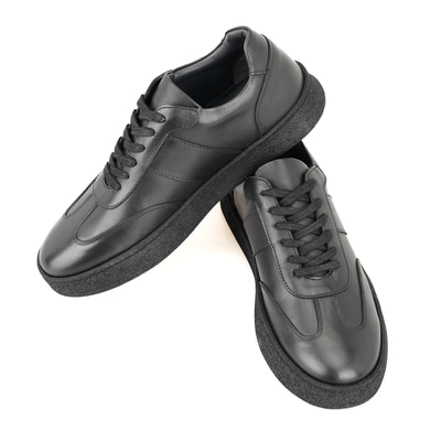 Naut Siyah Erkek Deri Günlük Ayakkabı