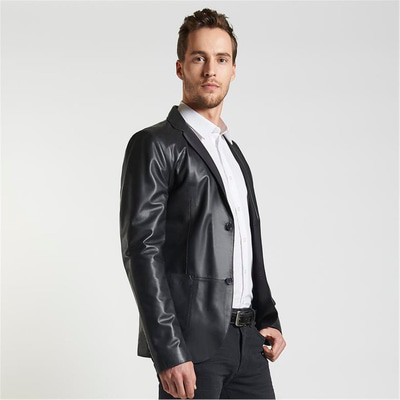 Nestor Erkek Deri Blazer Ceket