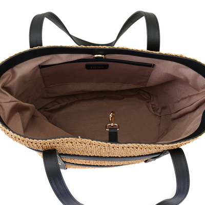 Nick Siyah Kadın Hasır Omuz Çantası