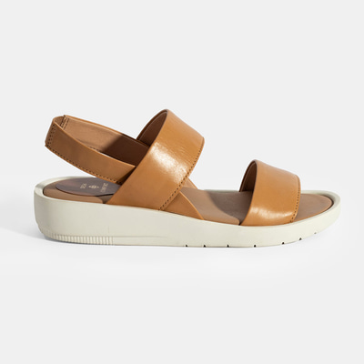 Nicole Sarı Kadın DesaComfort Deri Sandalet