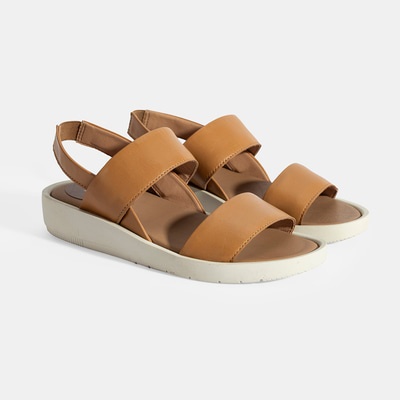 Nicole Sarı Kadın DesaComfort Deri Sandalet