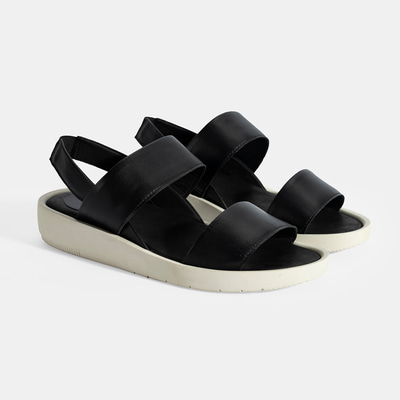 Nicole Siyah Kadın DesaComfort Deri Sandalet