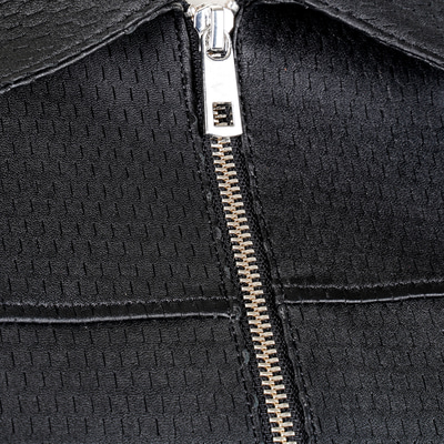 Ninfe Vintage Siyah Kadın Streç Deri Ceket