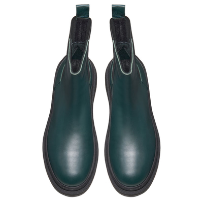 Ninny Haki Kadın Yandan Lastikli Deri Chelsea Bot