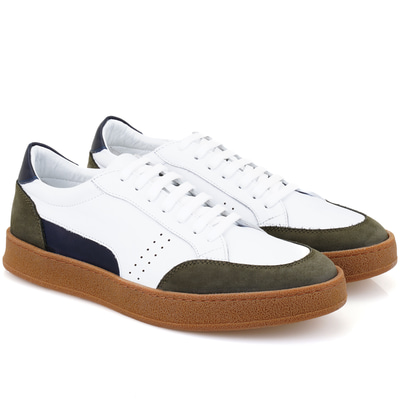 Nora Beyaz Erkek Deri Spor Ayakkabı