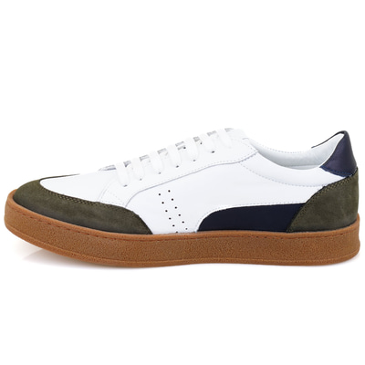 Nora Beyaz Erkek Deri Spor Ayakkabı