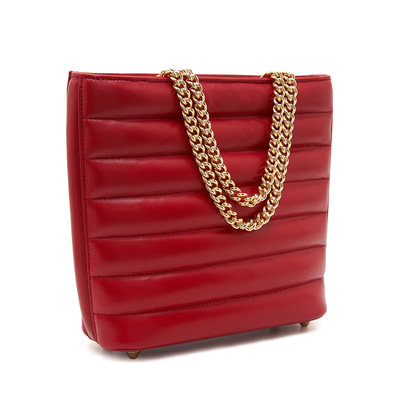 Norberto Zincir Detaylı Kadın Deri Omuz Askılı Çanta