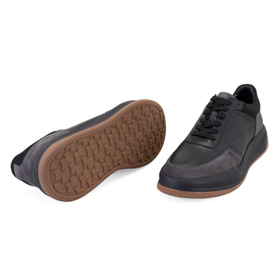 Odella Siyah Erkek Deri Spor Ayakkabı