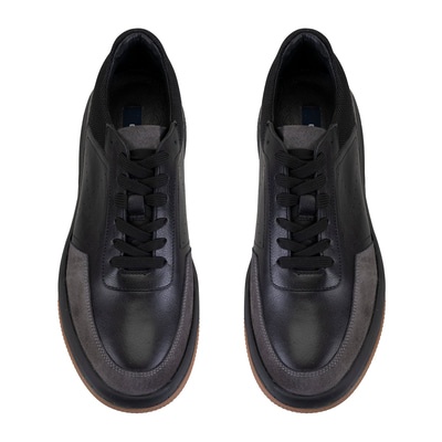 Odella Siyah Erkek Deri Spor Ayakkabı