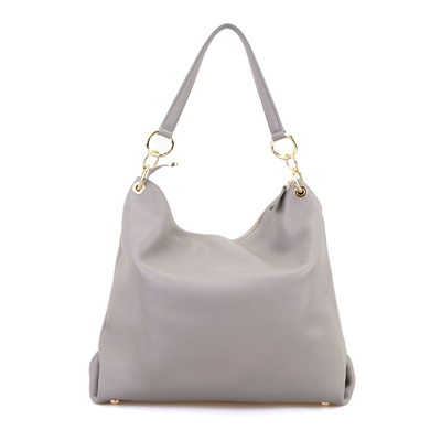 Oksana Gri Kadın Deri Omuz Çantası