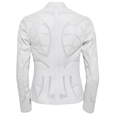 Origa Kadın Yaprak Panelli Deri Ceket