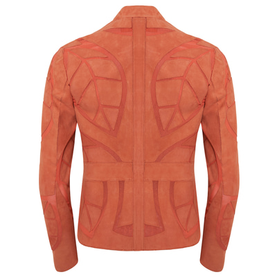 Origa Kadın Yaprak Panelli Deri Ceket