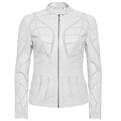 Origa Kadın Yaprak Panelli Deri Ceket