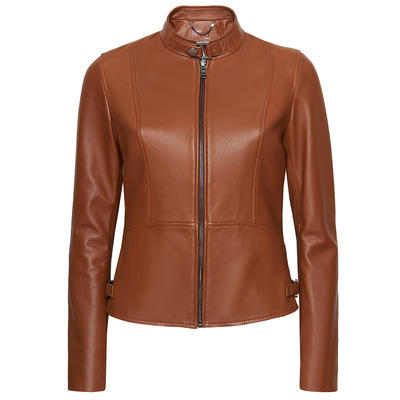 Paride Kahve Kadın Deri Ceket