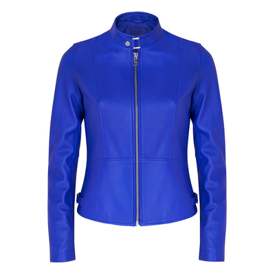 Paride Lacivert Kadın Deri Ceket