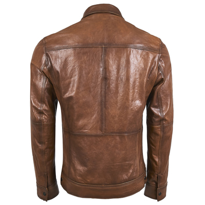 Patric Erkek Deri Gömlek Yakalı Ceket