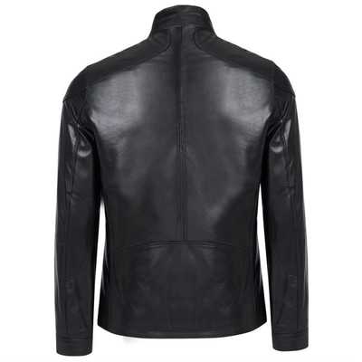 Paul Siyah Erkek Deri Ceket