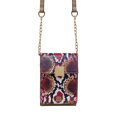 Pembe Lewis Zincir Detaylı Kadın Omuz Çantası