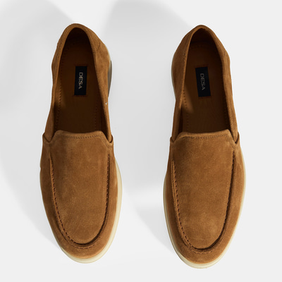 Peraleda Taba Erkek Slip-On Süet Loafer