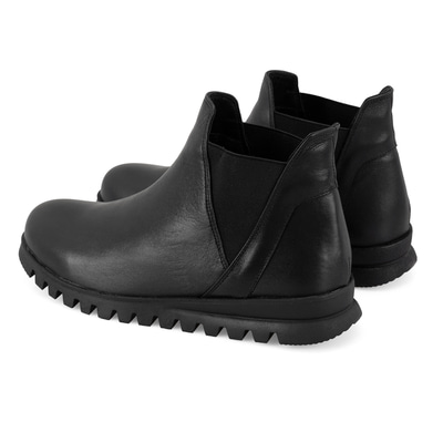 Phoebe Siyah Kadın DesaComfort Lastikli Deri Bot