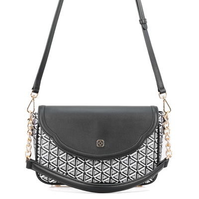 Plante Siyah Kadın Monogram Omuz Çantası