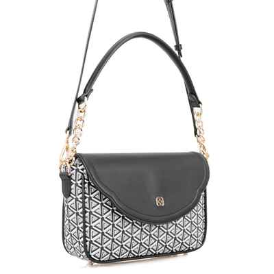 Plante Siyah Kadın Monogram Omuz Çantası